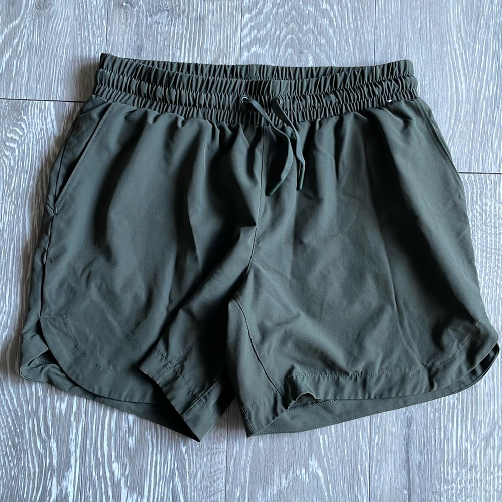 Army Green Performance Shorts